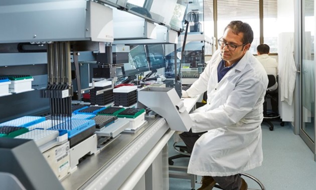Scientist in lab