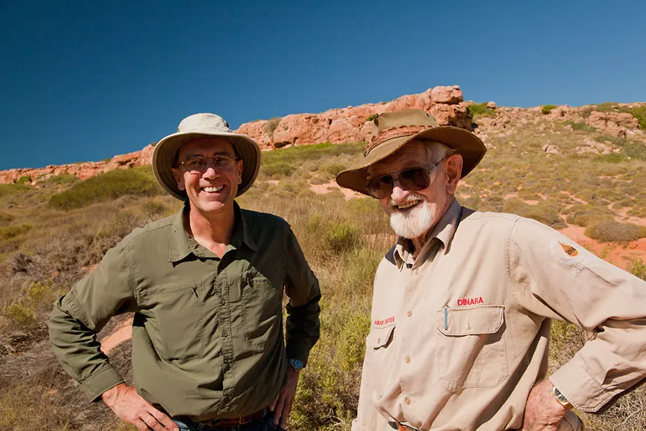 Harry Butler in outback area