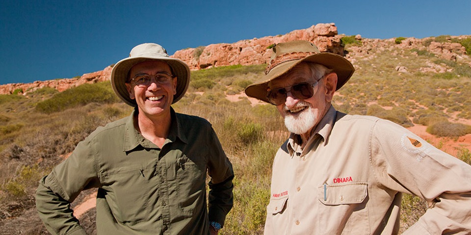 Harry Butler in outback area