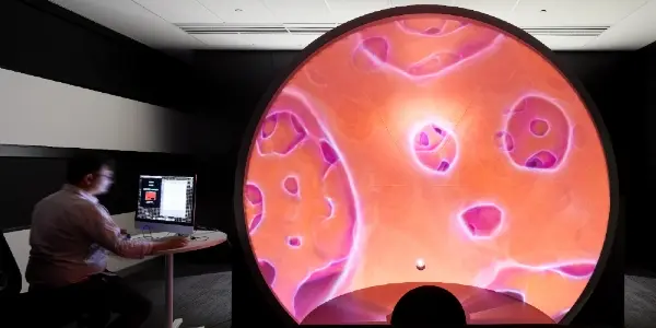 blur graphic of projection