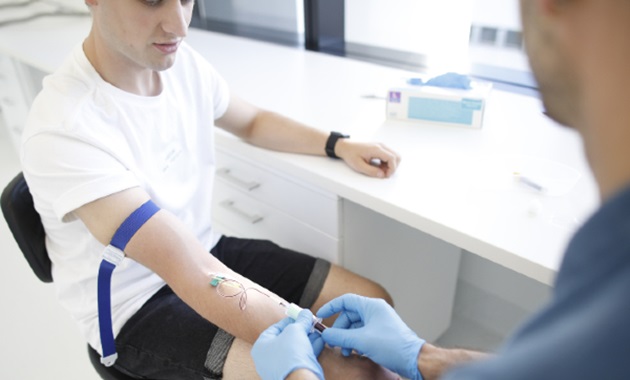 inserting needle