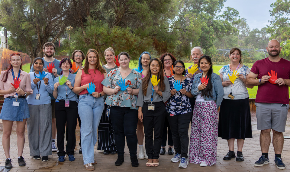 The research team in a group photo on Rare Disease day 2026