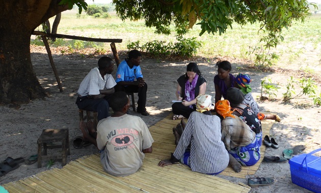 Group sat in circle