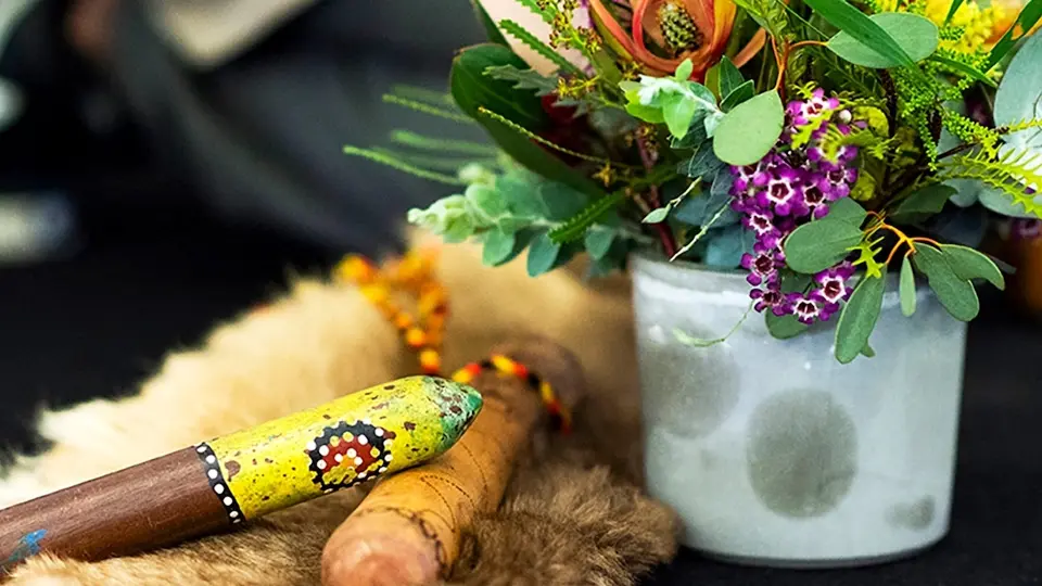 Talking sticks and flowers