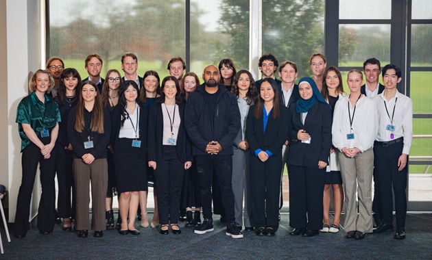 all students with speaker Jeremy Chetty