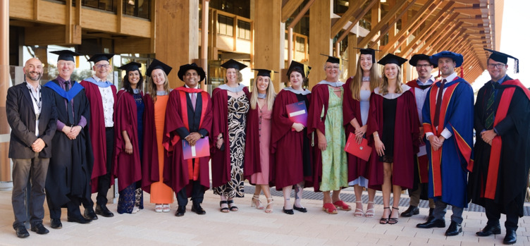 Students and academics from the School of Allied Health