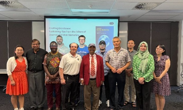 Pictured: Ella Xu, Arif Sikander, Kwadjo, Pieter Van, Hugo Van, Dom Gasbarro, Dr Manrai, Xiaowen Tian, Kanwal Nasim & Cheryl Leo