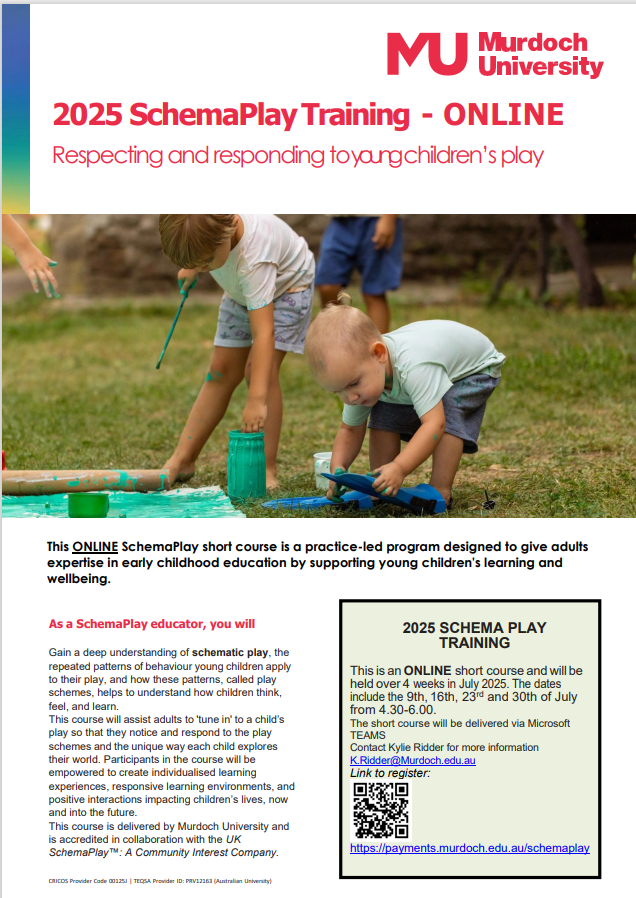 Flyer with information about the next event 