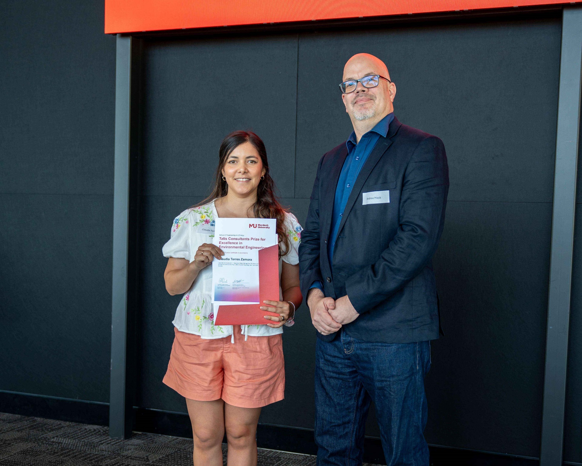 Claudia Zamora & Andrew Mack_School of EE Prize Evening 2026 Claudia Zamora & Andrew Mack_School of EE Prize Evening 2026