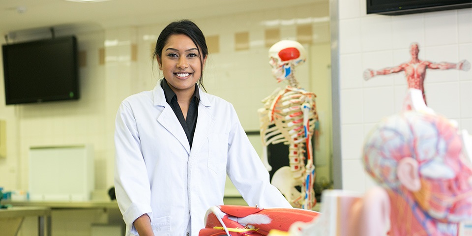 Researcher in lab