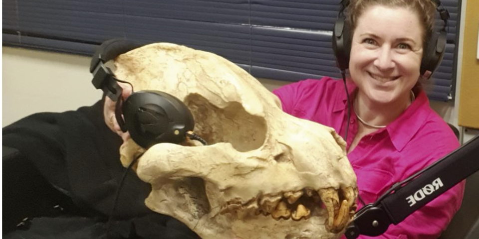 Nat and George the giant hyeana