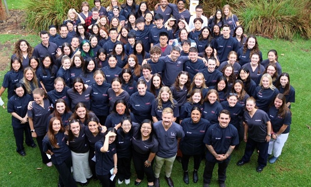 Celebrating the Badge Ceremony for Final Year Veterinary Students DVM5 students gather for a group photo