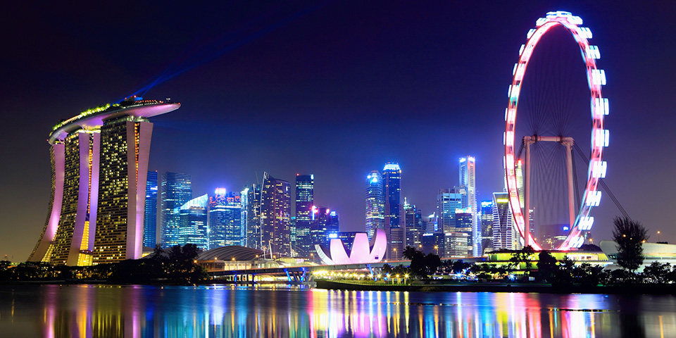 tne-banner-singapore Night skyline of Singapore